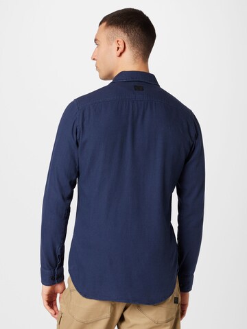 G-Star RAW Slim fit Button Up Shirt in Blue