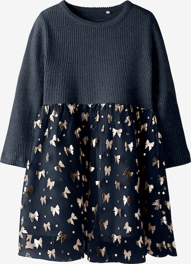 NAME IT Robe 'NMFROSALLY' en bleu marine / or, Vue avec produit