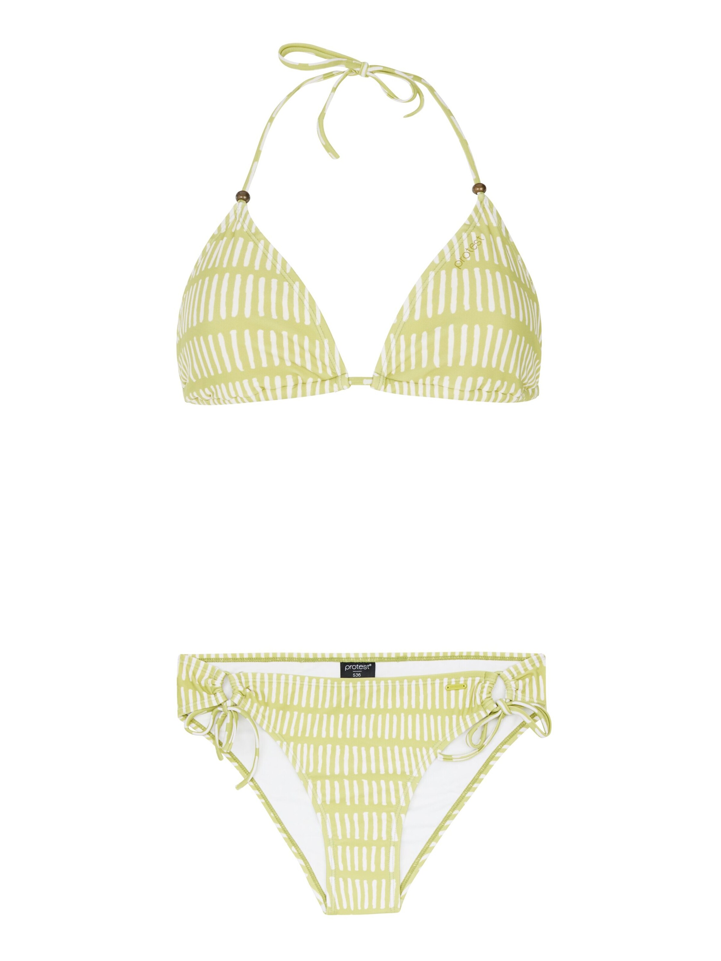 PROTEST Triangel Bikini 'PRTDada' in Groen: voorkant