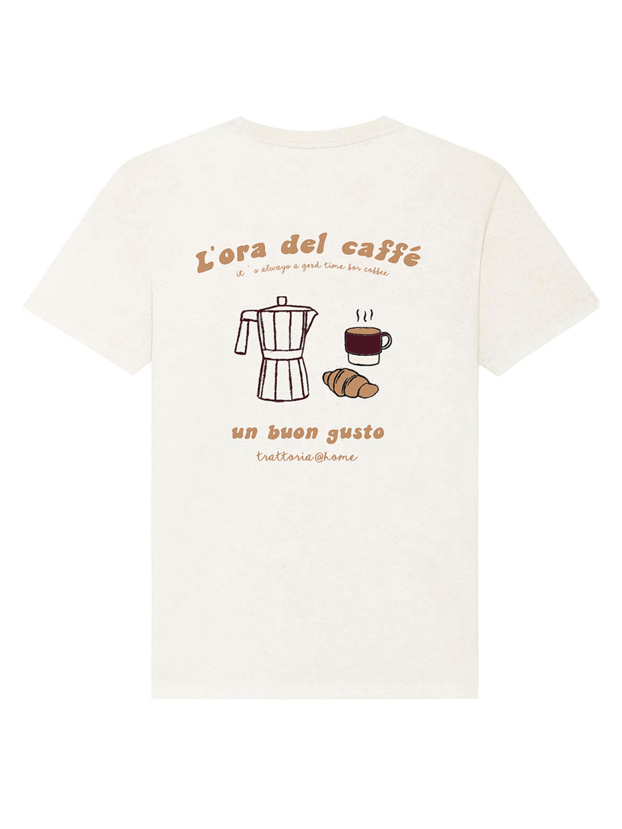 Kultgut Shirt 'Caffé' in Beige: front