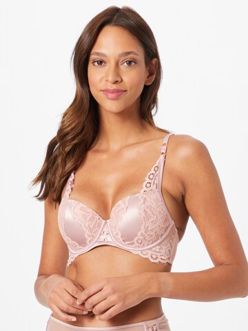 Hunkemöller Push-up Melltartó - rózsaszín: elől