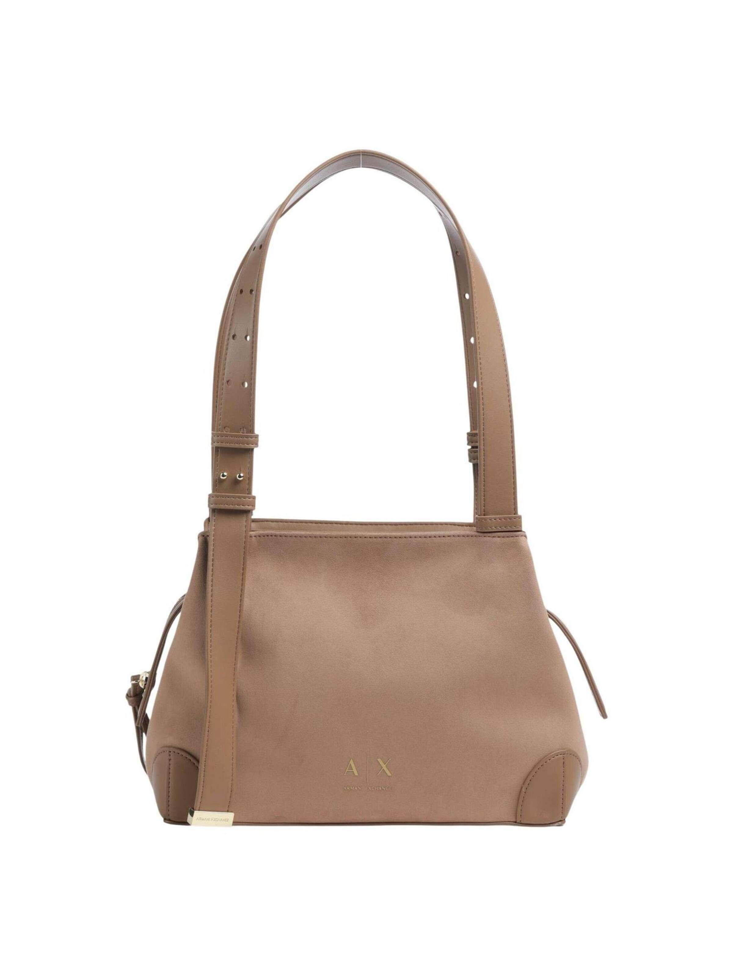ARMANI EXCHANGE - Bolso de hombro 'XW002604 AF22666' en beige: frente