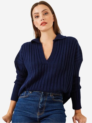 Pull-over 'Pullover' Bianco Lucci en bleu