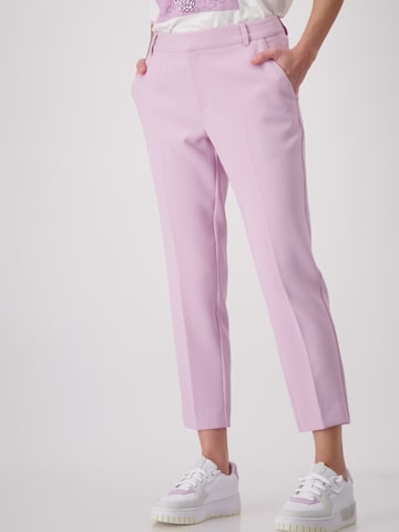 monari Regular Pleated Pants in Purple: front