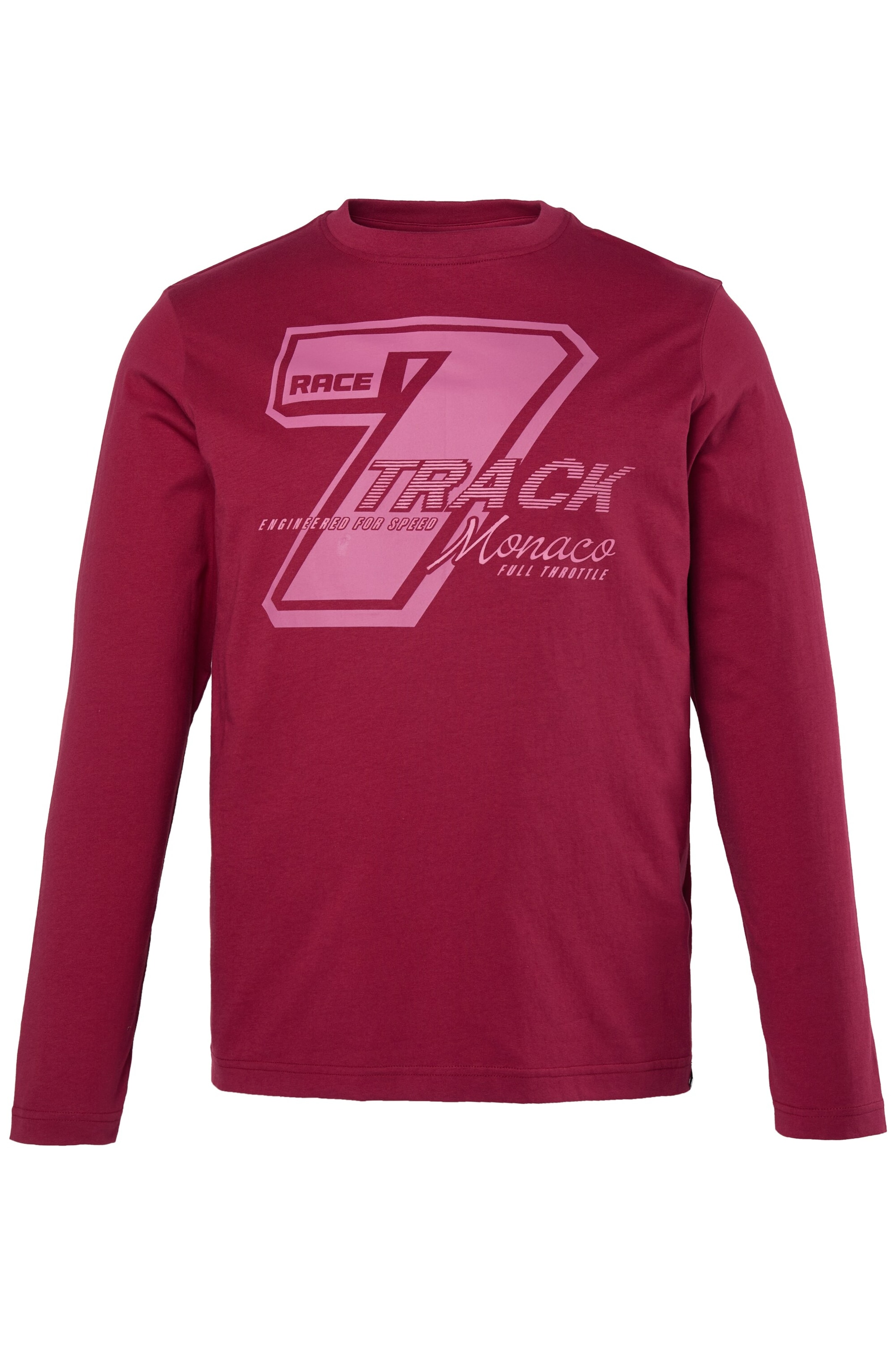 Men Plus Shirt in Red: front
