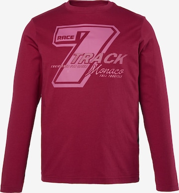 Men Plus Shirt in Red: front