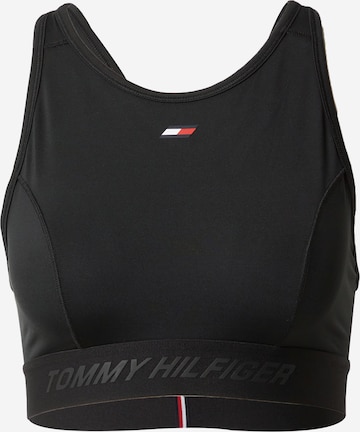Tommy Hilfiger Sport Bralette Sports Bra in Black: front