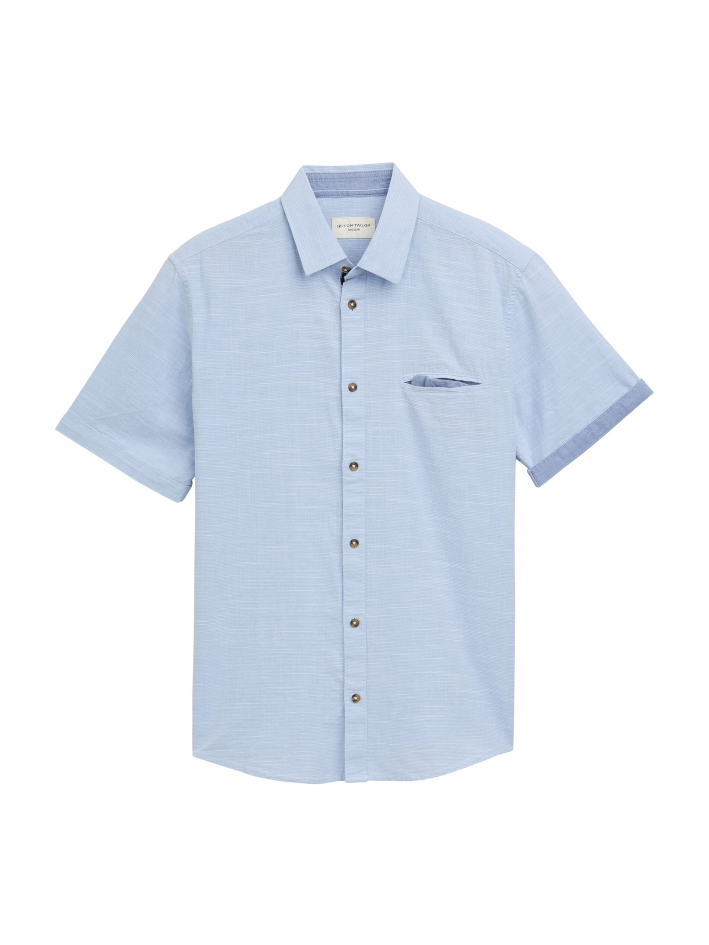 TOM TAILOR Triiksärk, värv sinine: eest vaates