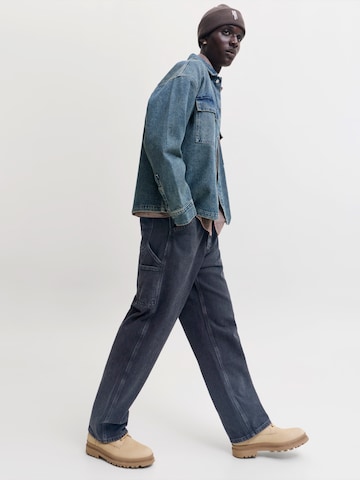 JACK & JONES Baggy Jeans 'JJIALEX JJCARPENTER' in Black