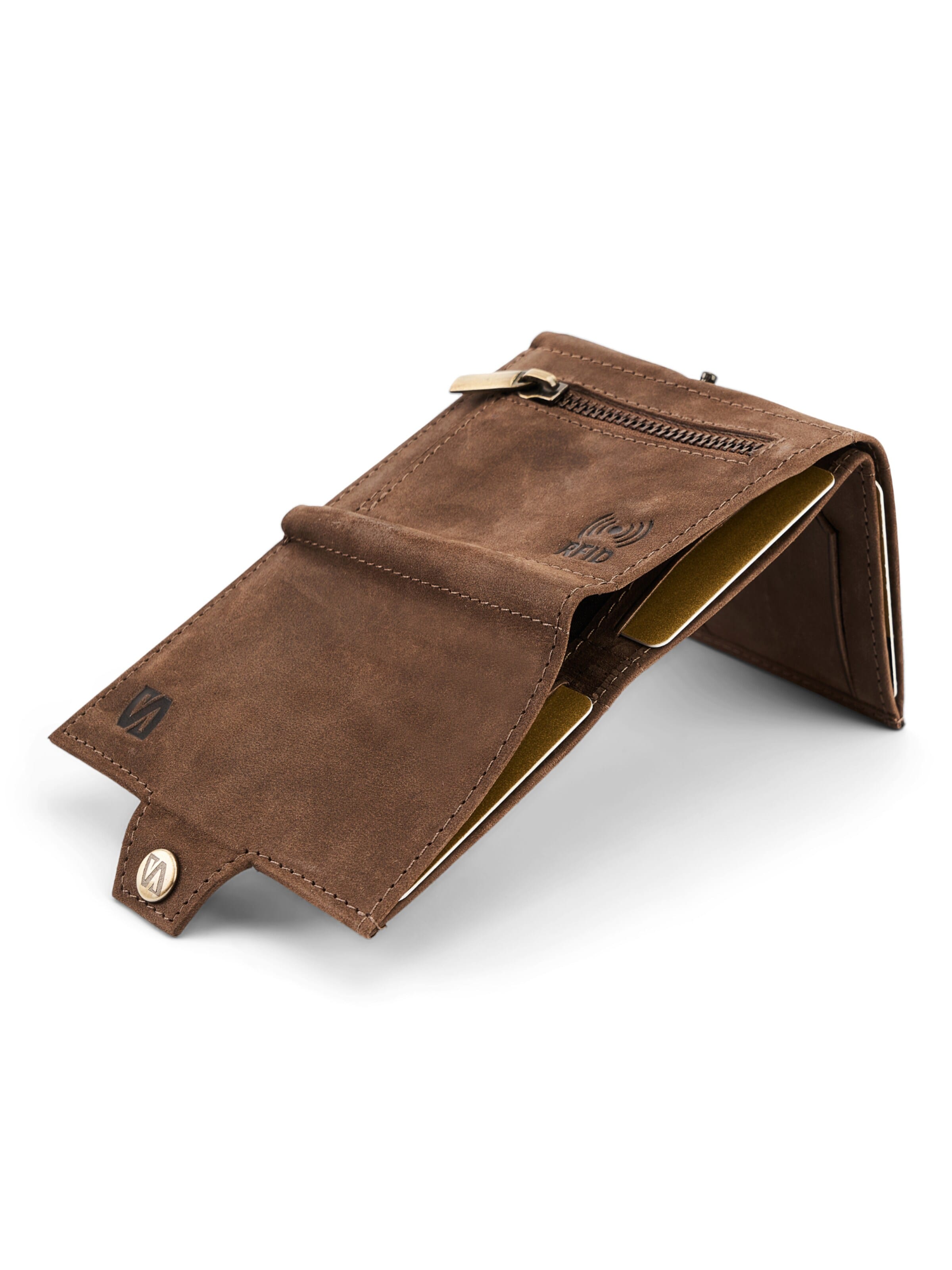 SERASAR Wallet 'Genius' in Brown