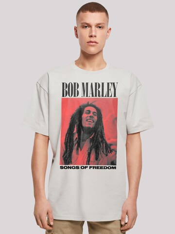 T-Shirt 'Bob Marley' F4NT4STIC en gris : devant