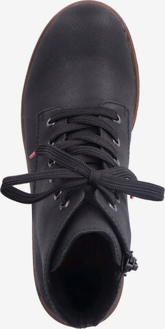 Rieker Lace-Up Ankle Boots in Black