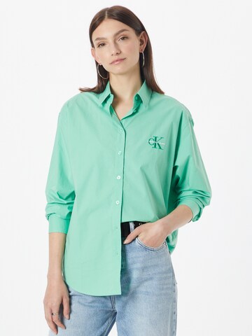 Camicia da donna di Calvin Klein Jeans in verde: frontale