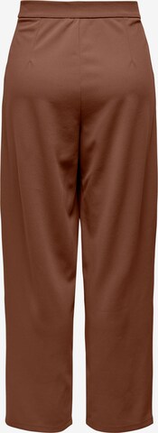 JDY Loose fit Pleat-Front Pants 'Catia' in Brown