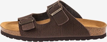 Palado Mules 'Korfu' in Brown: front