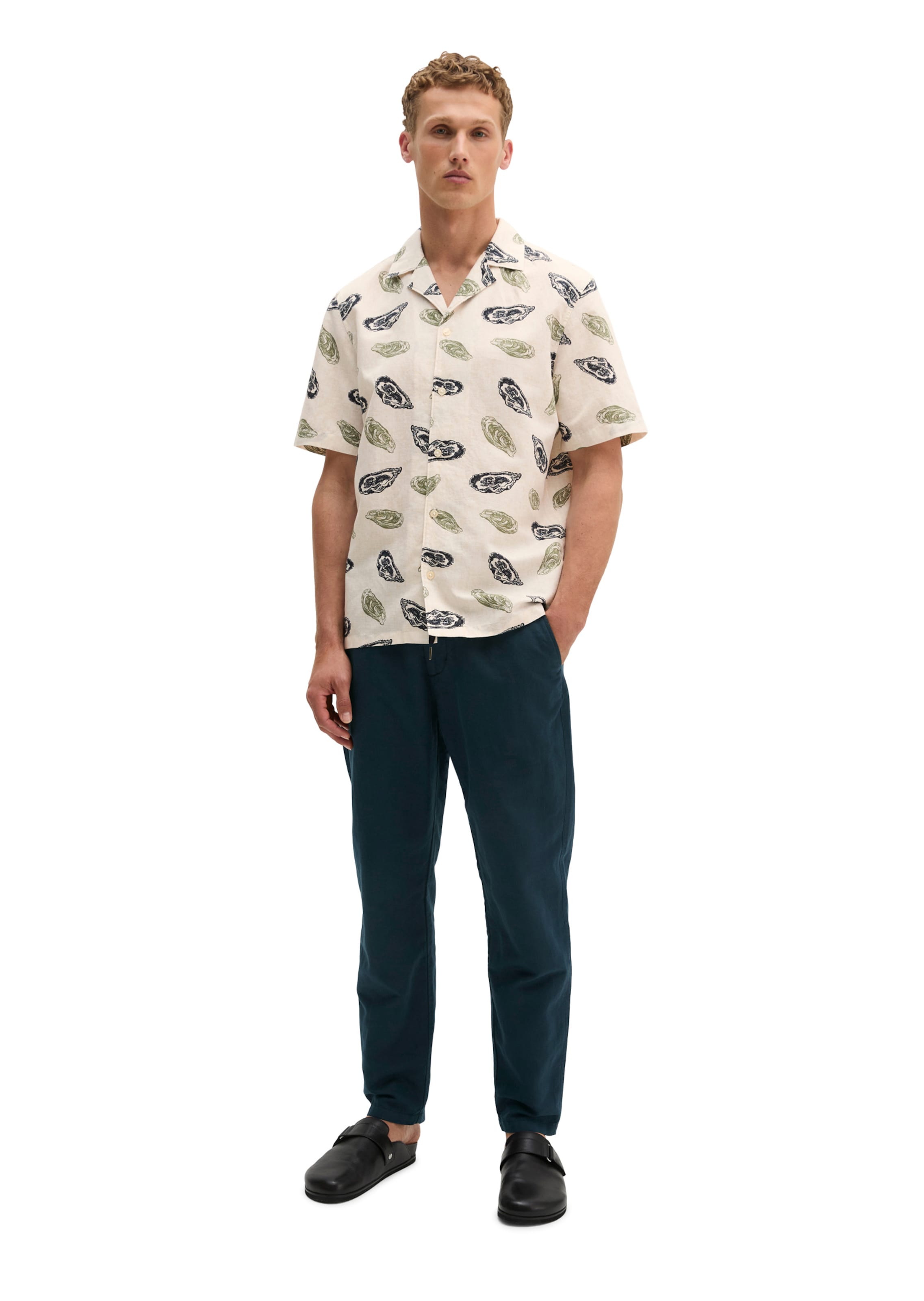 Marc O'Polo Regular fit Button Up Shirt in Beige