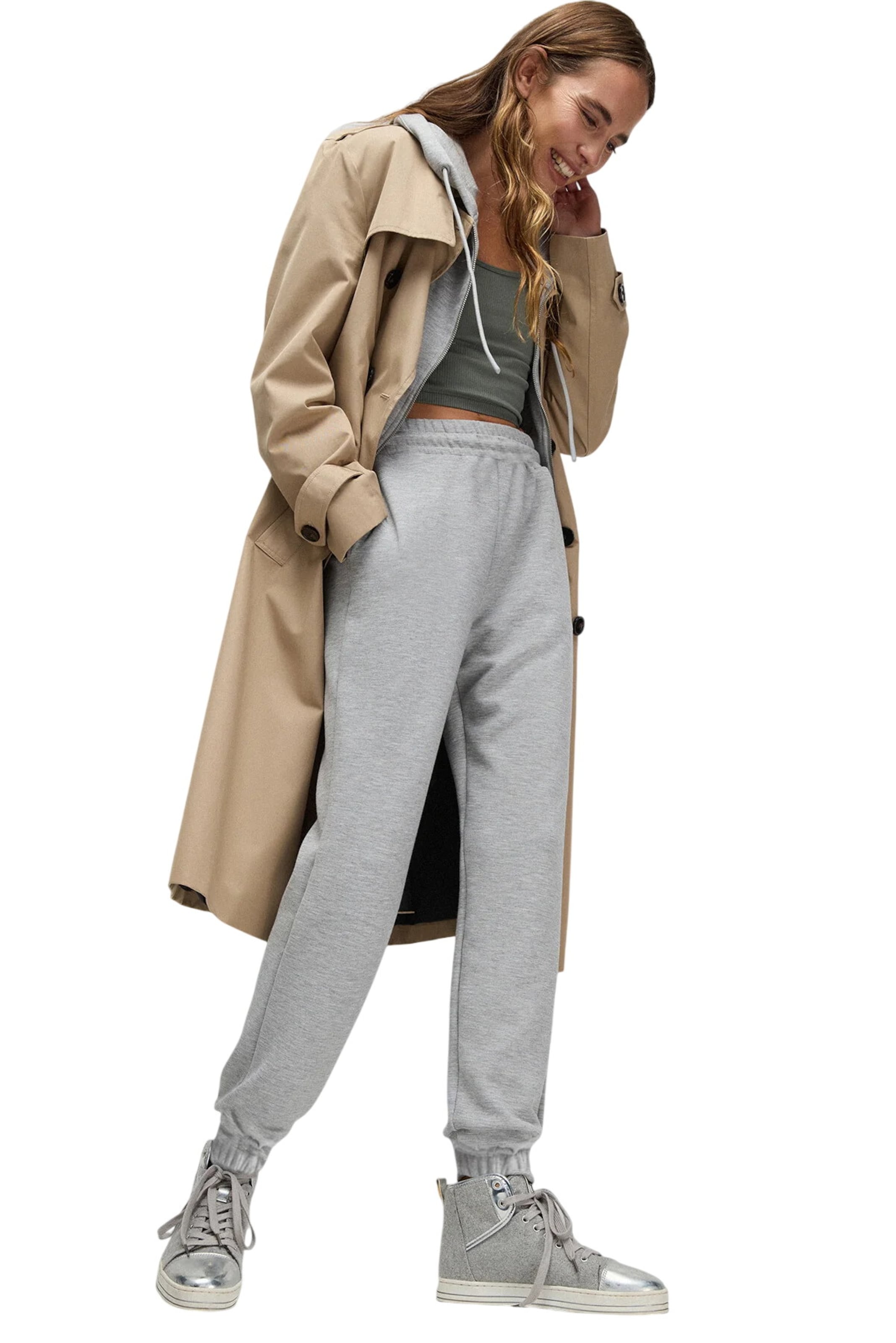 No Matter What Tapered Trousers in Grey