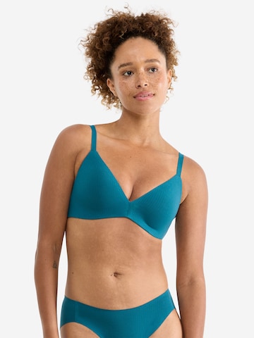SLOGGI Push-up BH ' Blue ZERO Feel Pure THE UP ' in Blauw: voorkant