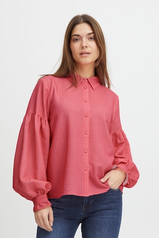 PULZ Jeans Bluse 'Savino' in Pink: predná strana