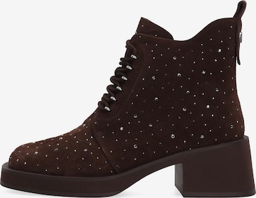 VENEZIA Schnürstiefelette in Braun: Vorderseite
