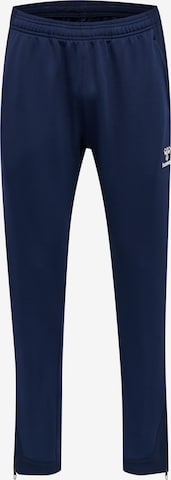 Hummel Slimfit Sportbroek 'Lead' in Blauw: voorkant