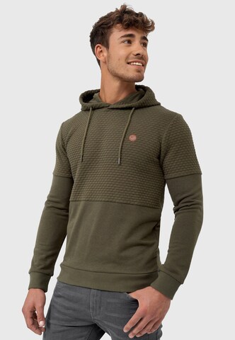 INDICODE JEANS Sweatshirt 'Franz' in Groen