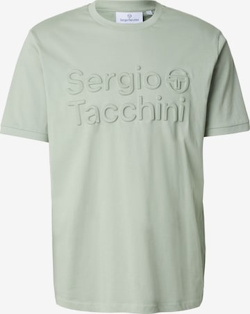 Maglietta 'Nestore Co' di Sergio Tacchini in verde: frontale
