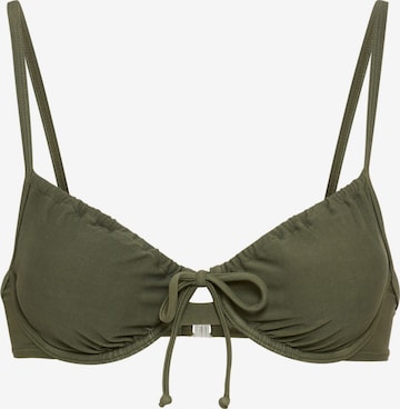 LSCN by LASCANA Góra bikini w kolorze zielony: przód