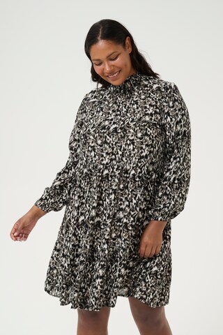 Robe 'Miana Ami ' KAFFE CURVE en noir : devant