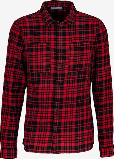 Young Poets Society Hemd 'Mic flannel 214' in rot / schwarz, Produktansicht