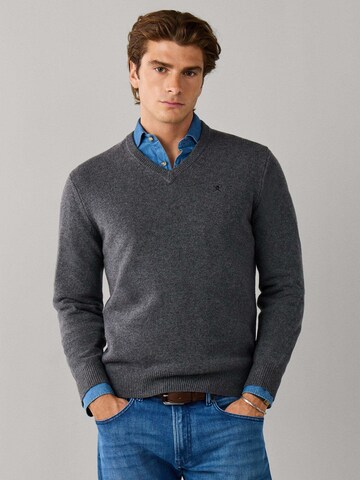 Pullover di Hackett London in grigio: frontale