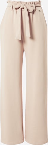 Loosefit Pantalon à pince 'LAYA' Liebesglück en beige : devant