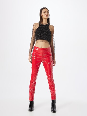 Coupe slim Pantalon NLY by Nelly en rouge