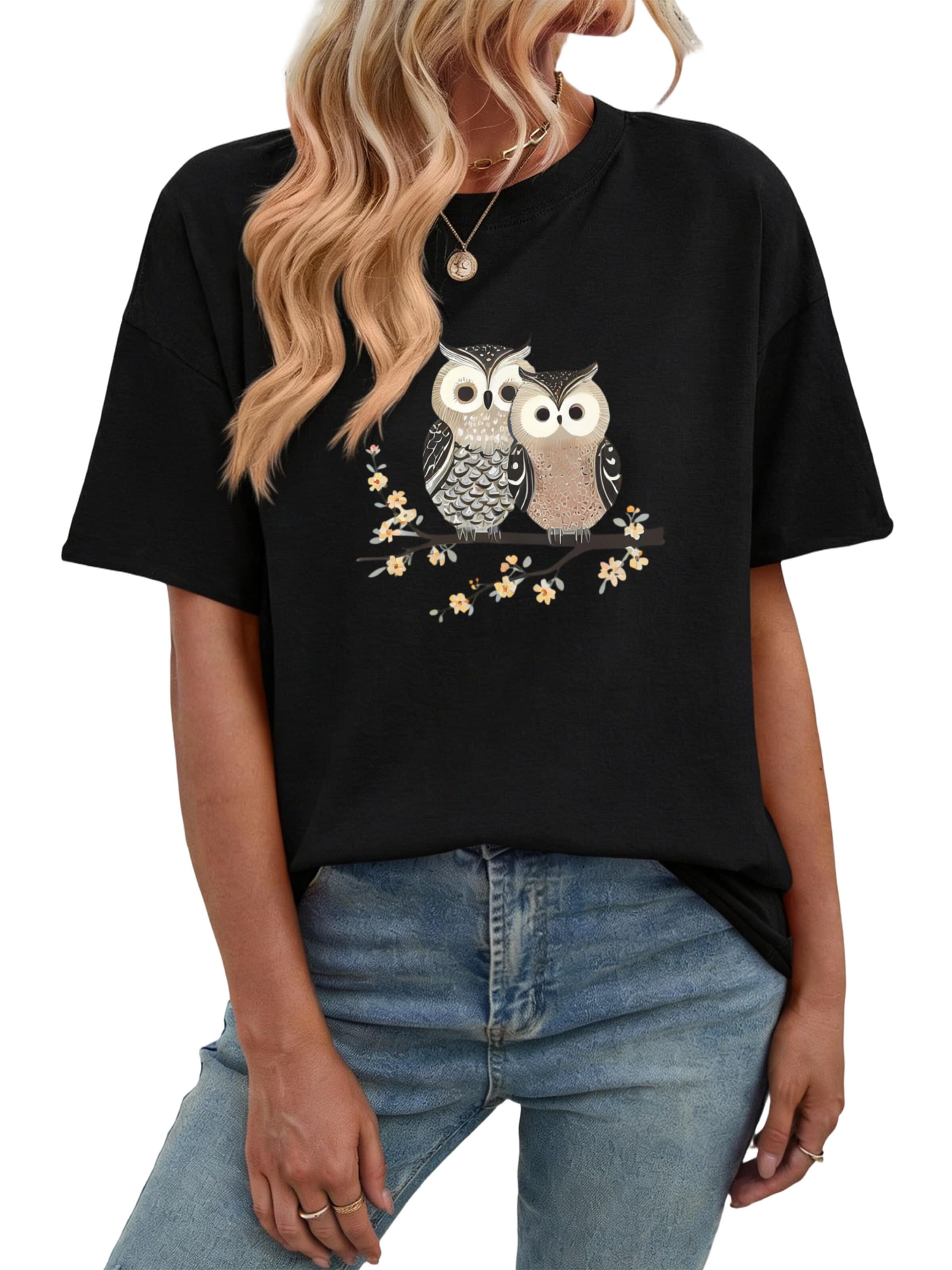GORHEY Oversized shirt in Zwart: voorkant