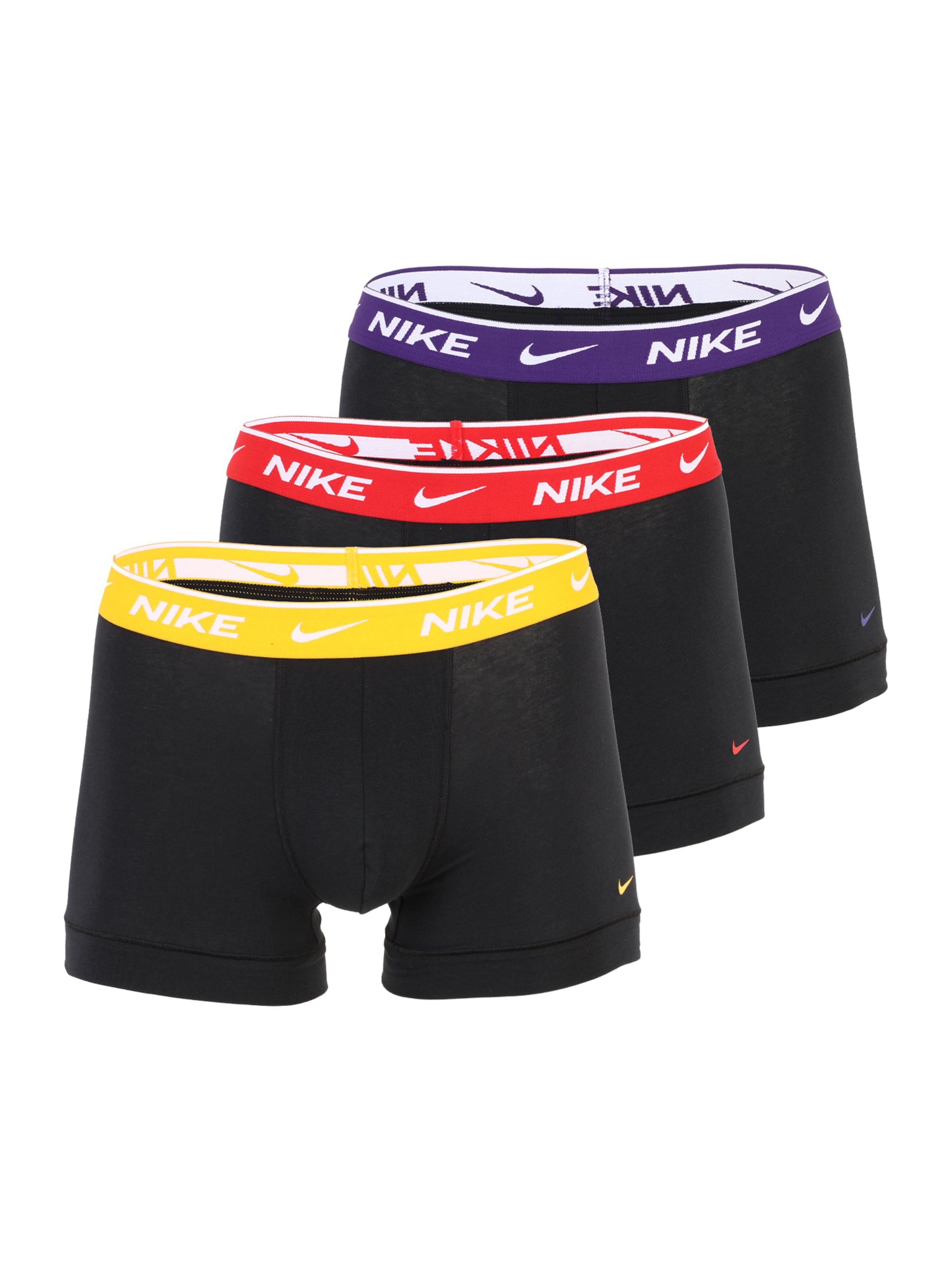 NIKE Underwear Boxer shorts 'TRUNK 3PK' in Black: front