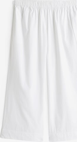 Tommy Hilfiger Curve - Pierna ancha Pantalón en blanco: frente