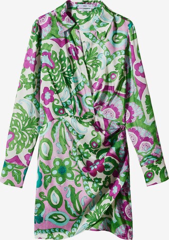 Robe-chemise 'Sandy' MANGO en vert : devant