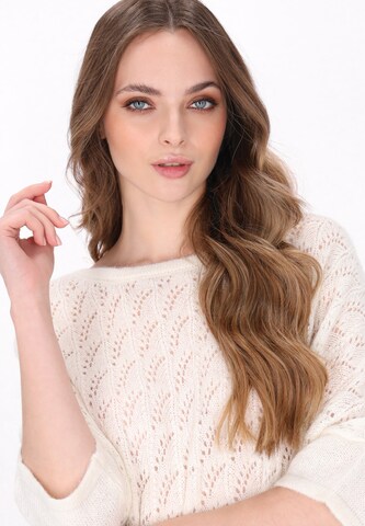 Pull-over DreiMaster Vintage en blanc