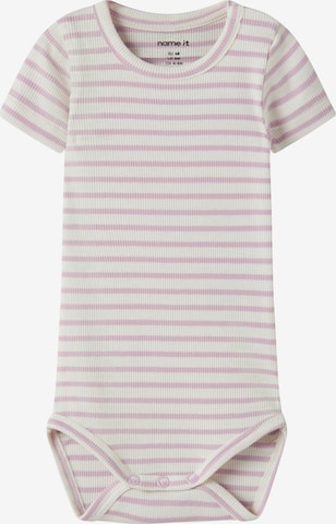 Tutina / body per bambino 'NBNBani' di NAME IT in lilla: frontale