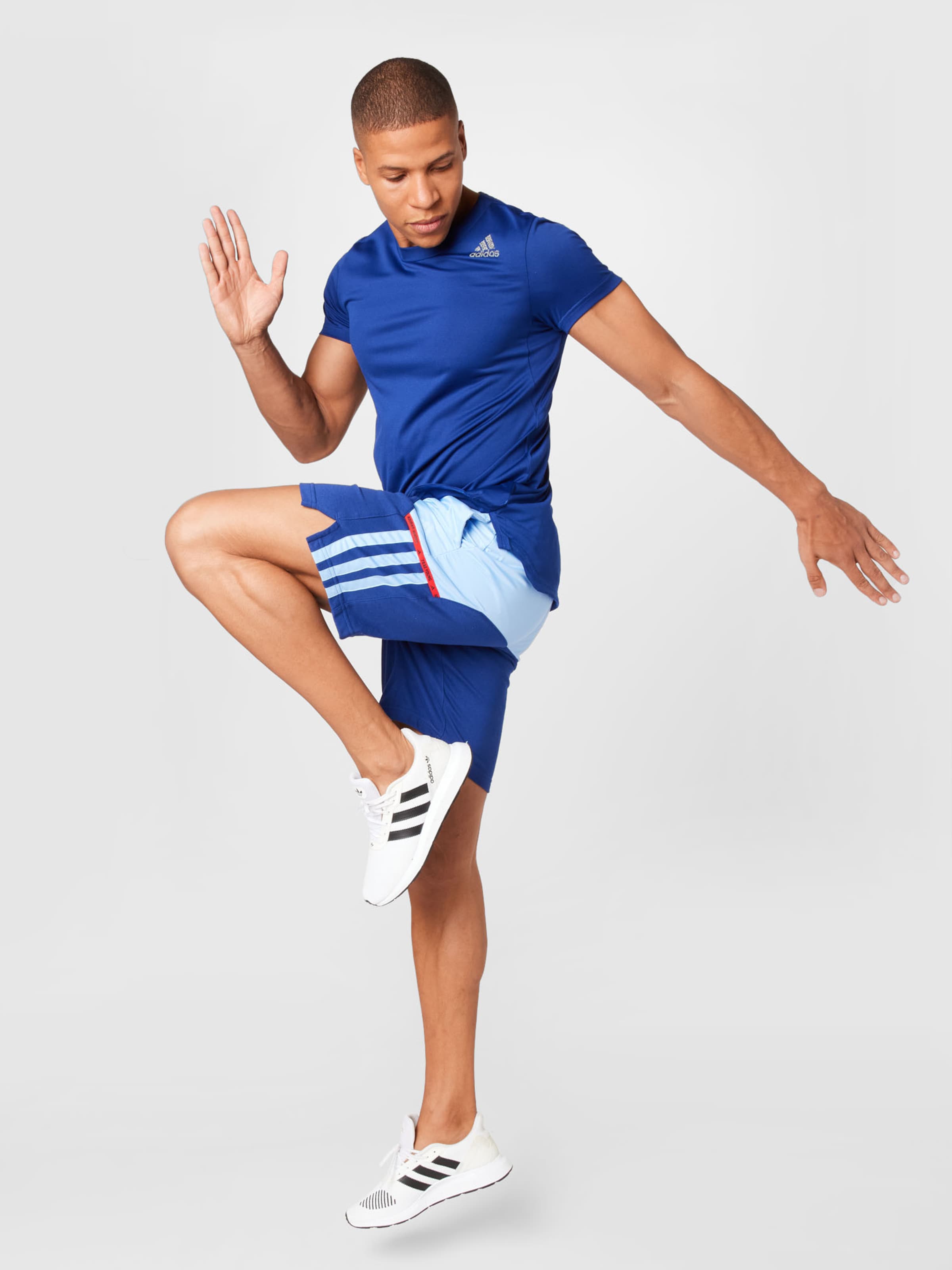 Männer Sportbekleidung ADIDAS PERFORMANCE Sportshorts 'Ice Trae' in Blau, Hellblau - UT60736 Männer Sportbekleidung ADIDAS PERFORMANCE Sportshorts 'Ice Trae' in Blau, Hellblau - UT60736