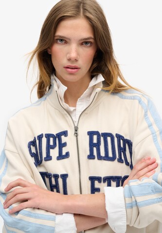 Veste de survêtement 'Athletic Essentials' Superdry en beige