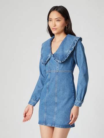 Daahls by Emma Roberts exclusively for ABOUT YOU Shirt Dress 'Vicky' in Blue: front