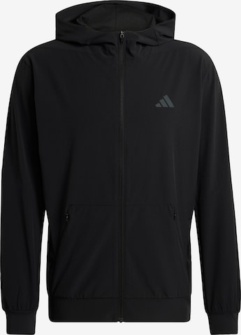 ADIDAS PERFORMANCE Training Jacket 'D4T Workout' in Black: front