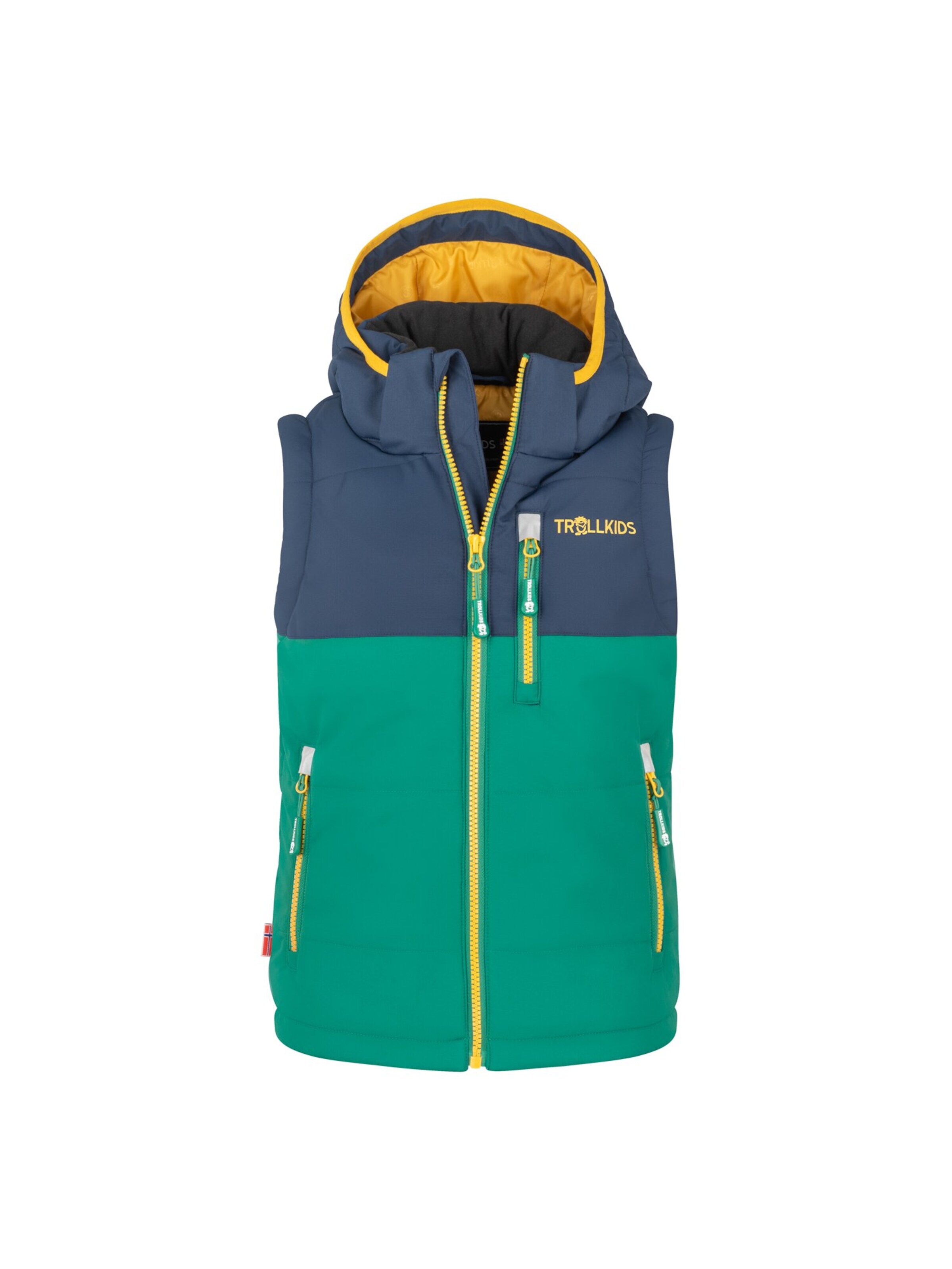 TROLLKIDS Outdoor jacket in Green: front