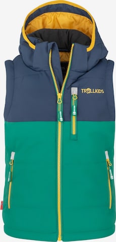 TROLLKIDS Outdoor jacket in Green: front
