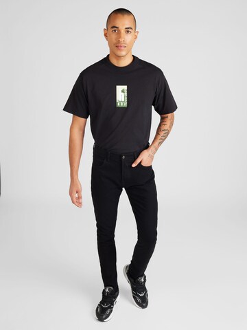 HUF T-Shirt 'Roads' in Schwarz