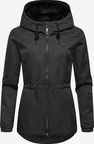 Ragwear Weatherproof jacket 'Dankka' in Black: front