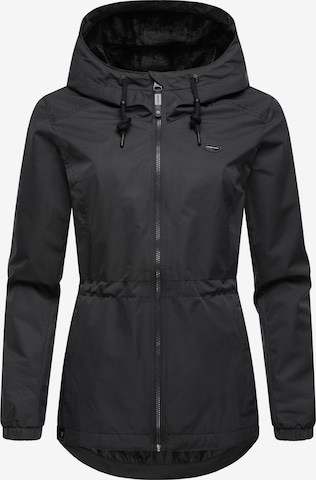 Ragwear Weatherproof jacket 'Dankka' in Black: front