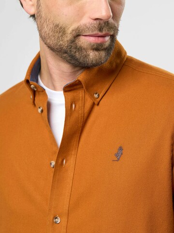 MCS Klasický střih Košile 'Tom' – hnědá