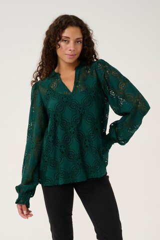 CULTURE Blouse 'Olu' in Green: front